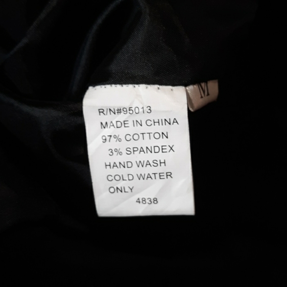 Atmosphere medium black velour jacket gothic - Picture 3 of 3